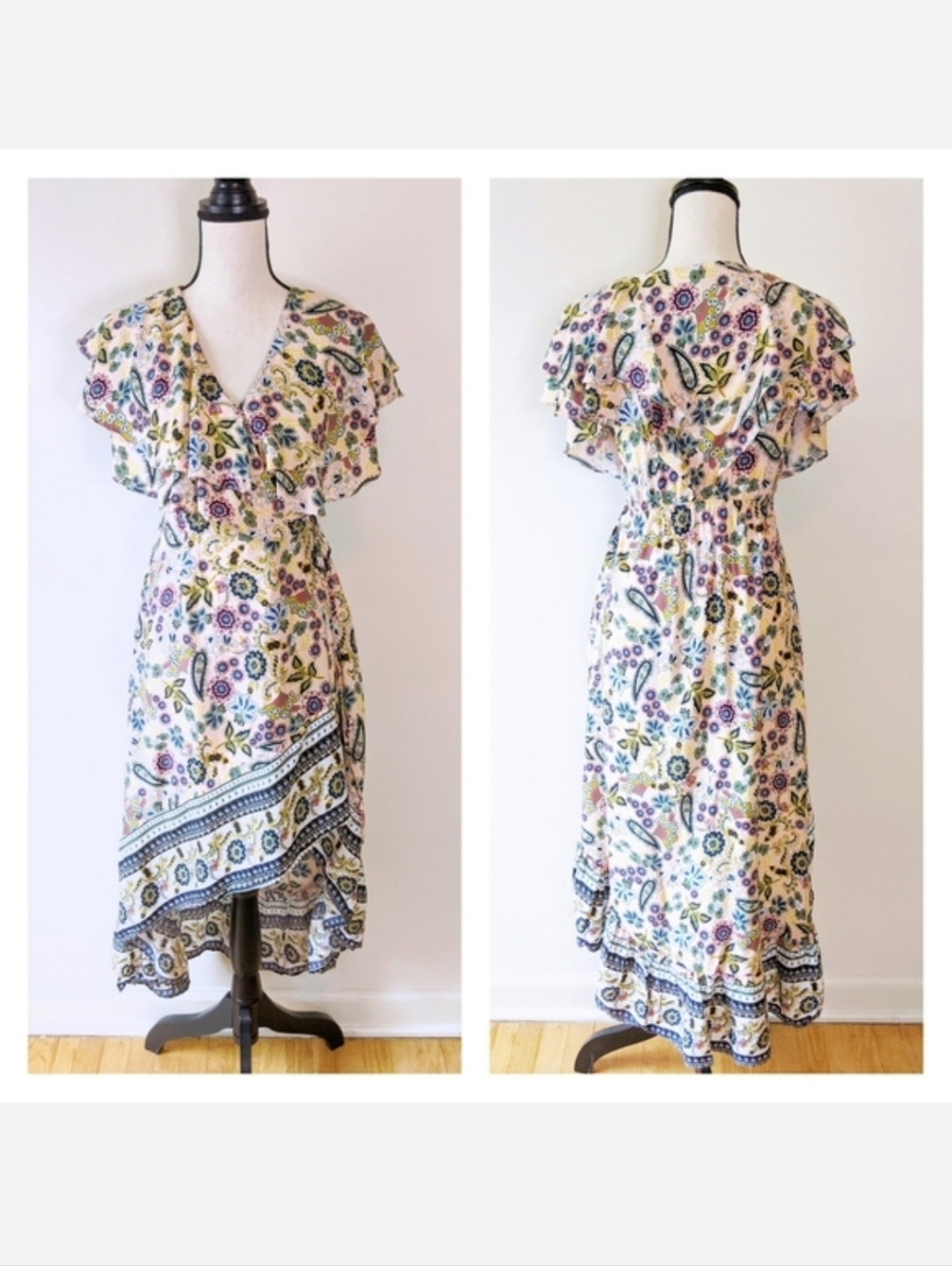 NWT Hayden LA Floral Wrap Dress, Size Small